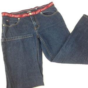 Tommy Girl Spell Out Crop jeans Street Wear Sz 7